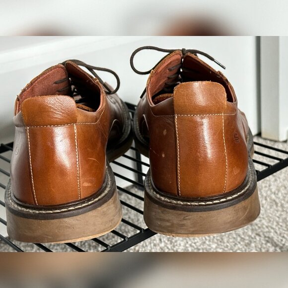 Men’s Skechers Made in Italy Leather Oxfords — Brown — Size 10M - Picture 7 of 13